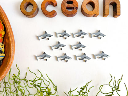Ocean-themed Math Counters set of 10