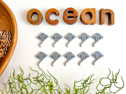 Ocean-themed Math Counters set of 10