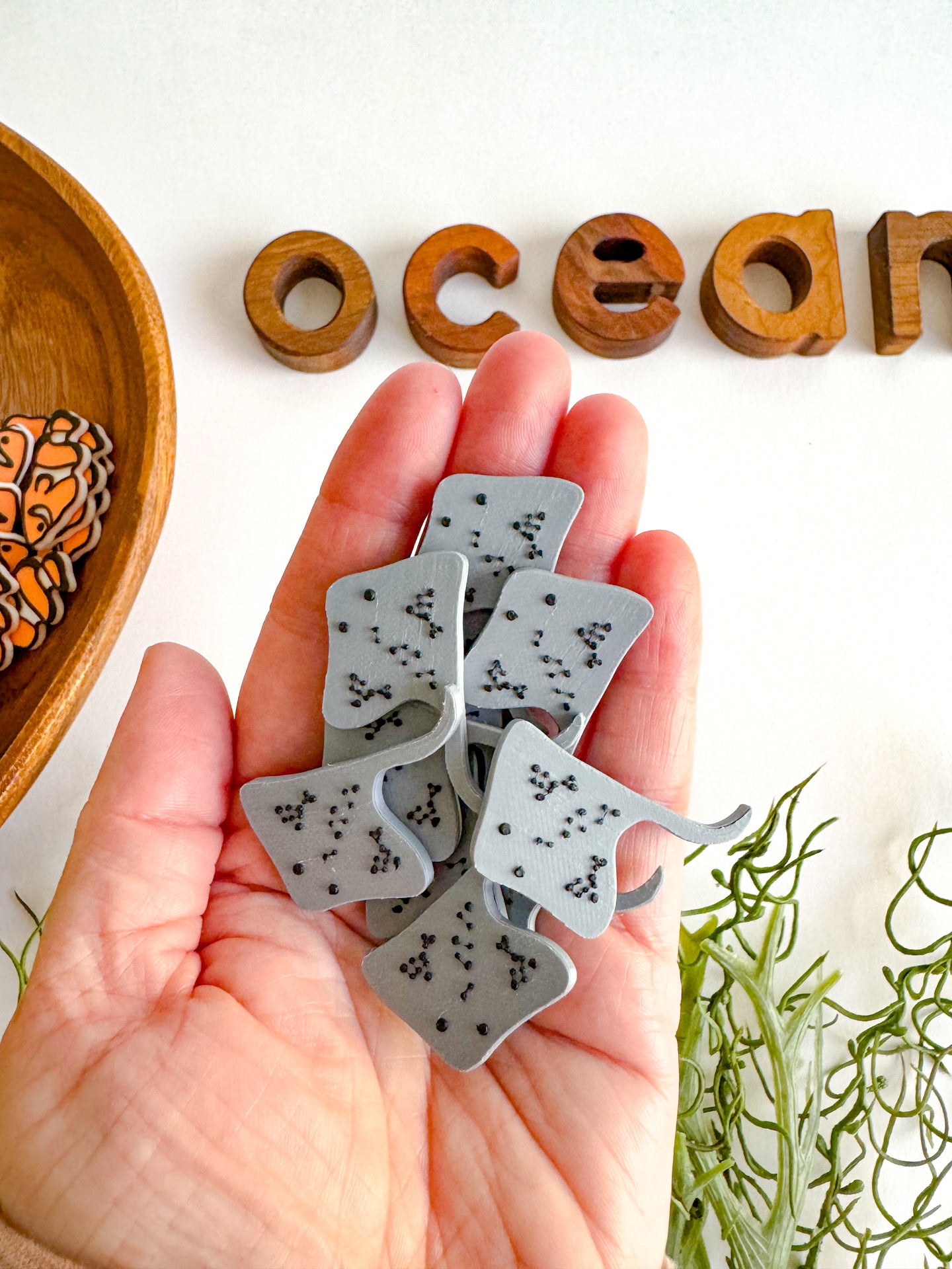 Ocean-themed Math Counters set of 10