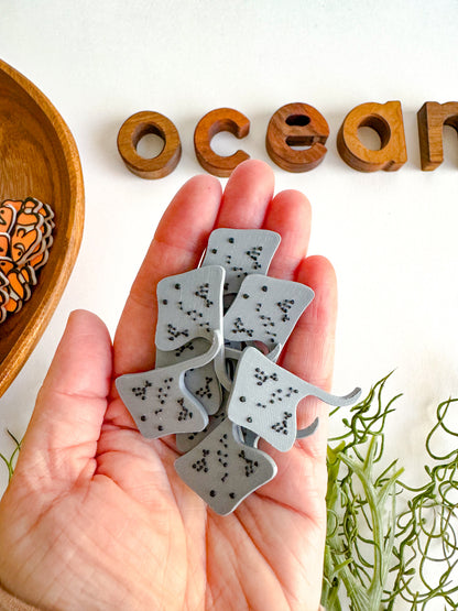 Ocean-themed Math Counters set of 10