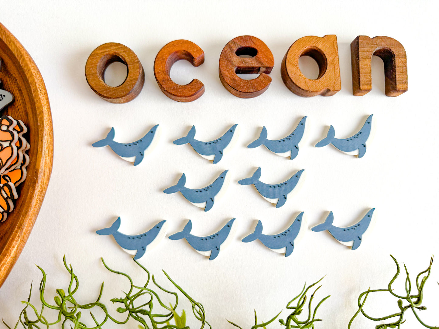 Ocean-themed Math Counters set of 10