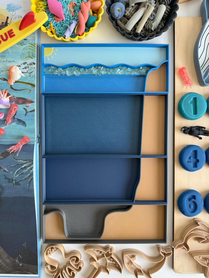 Ocean Zones Bio Sensory Play Tray set of 4