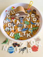Load image into Gallery viewer, Alphabet Cards – Inspired by &quot;The Old Lady Who Swallowed the ABC&quot;
