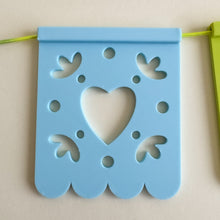 Load image into Gallery viewer, Colorful 3D-Printed Papel Picado Banner and Playdough Bio Molds by WooBeWee™
