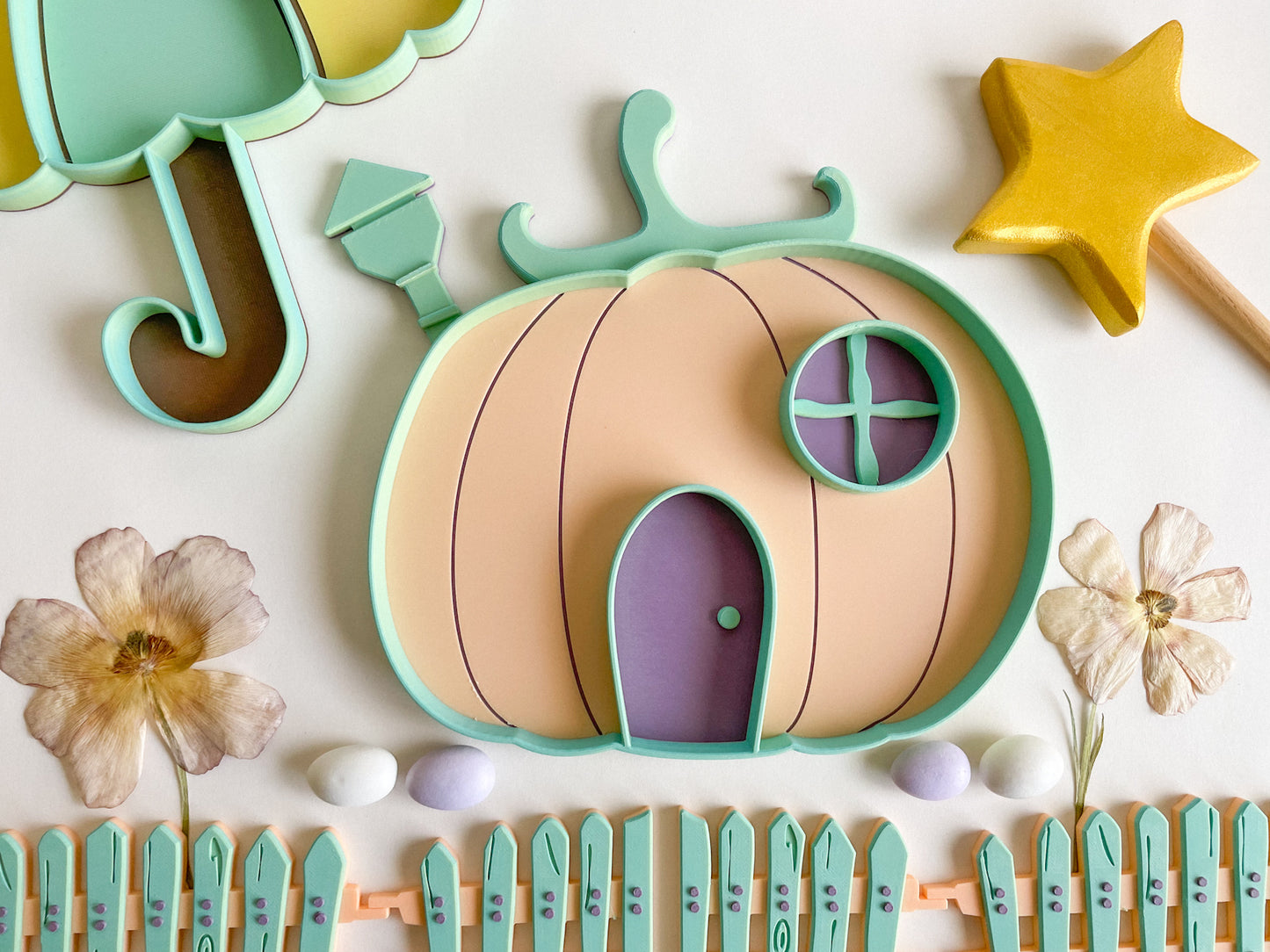 Peachy Pumpkin Cottage Bio Sensory Tray