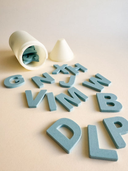 Glow-in-the-Dark Pencil-Shaped Storage Box + Magnetic Letters or Numbers