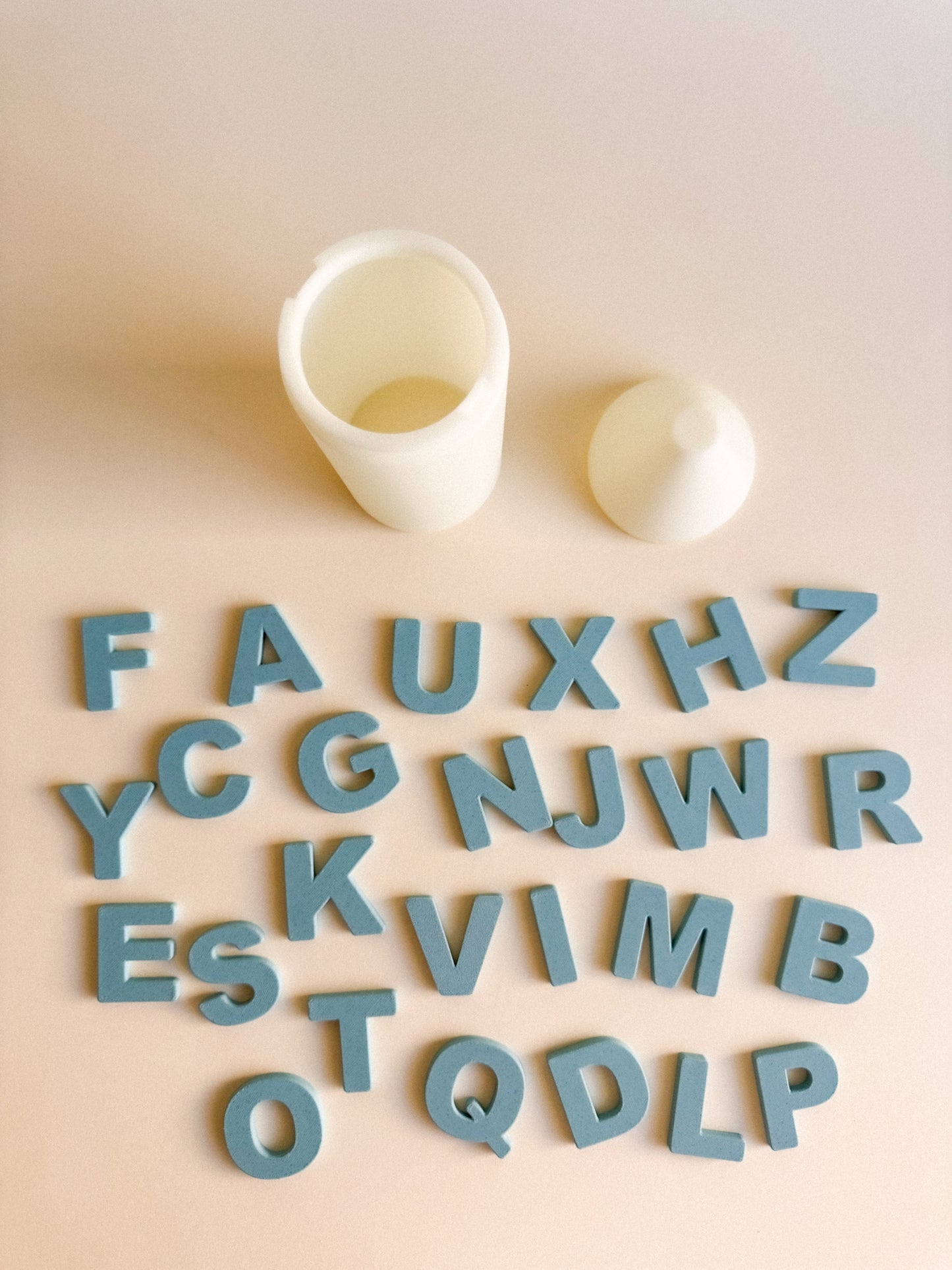 Glow-in-the-Dark Pencil-Shaped Storage Box + Magnetic Letters or Numbers