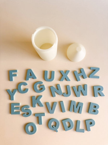 Glow-in-the-Dark Pencil-Shaped Storage Box + Magnetic Letters or Numbers