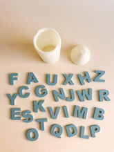Load image into Gallery viewer, Glow-in-the-Dark Pencil-Shaped Storage Box + Magnetic Letters or Numbers
