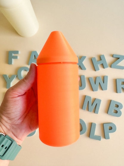 Glow-in-the-Dark Pencil-Shaped Storage Box + Magnetic Letters or Numbers