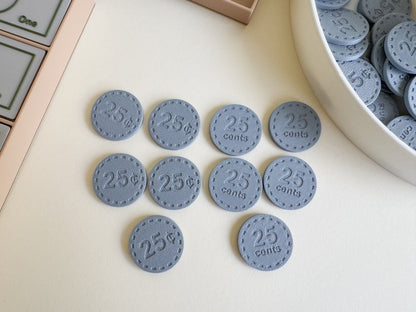Play Money Set for Kids, Learn, Save, and Play! (3D-Printed)