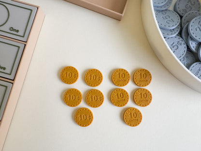 Play Money Set for Kids, Learn, Save, and Play! (3D-Printed)