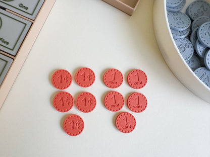 Play Money Set for Kids, Learn, Save, and Play! (3D-Printed)