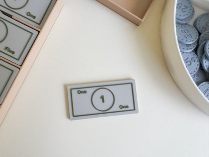 Play Money Set for Kids, Learn, Save, and Play! (3D-Printed)