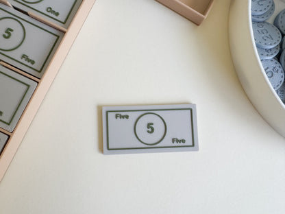 Play Money Set for Kids, Learn, Save, and Play! (3D-Printed)