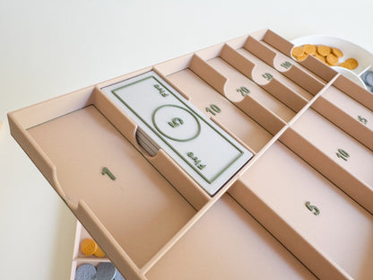 Play Money Set for Kids, Learn, Save, and Play! (3D-Printed)