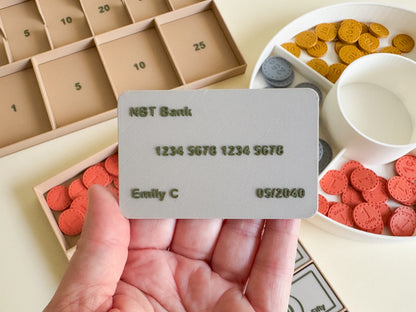 Play Money Set for Kids, Learn, Save, and Play! (3D-Printed)