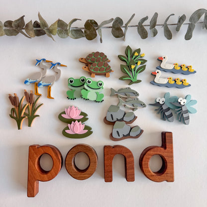 New Pond-themed Sensory and Learning Counters by WooBeWee