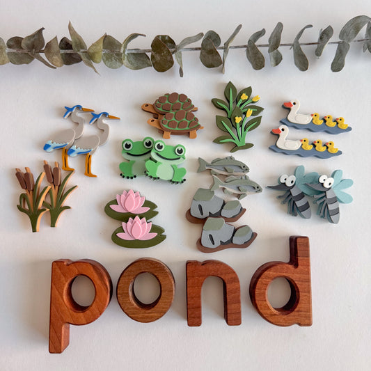 New Pond-themed Sensory and Learning Counters by WooBeWee