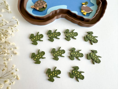 Pond-themed Math Counters set of 10