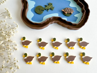 Pond-themed Math Counters set of 10