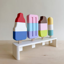 Load image into Gallery viewer, Stack, Solve, and Play! 3D-Printed Popsicle Puzzles
