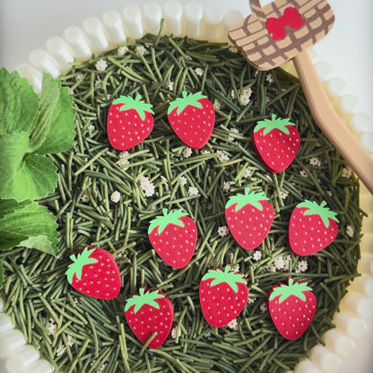 Magnetic Basket Wand and Magnetic Strawberries by WooBeWee