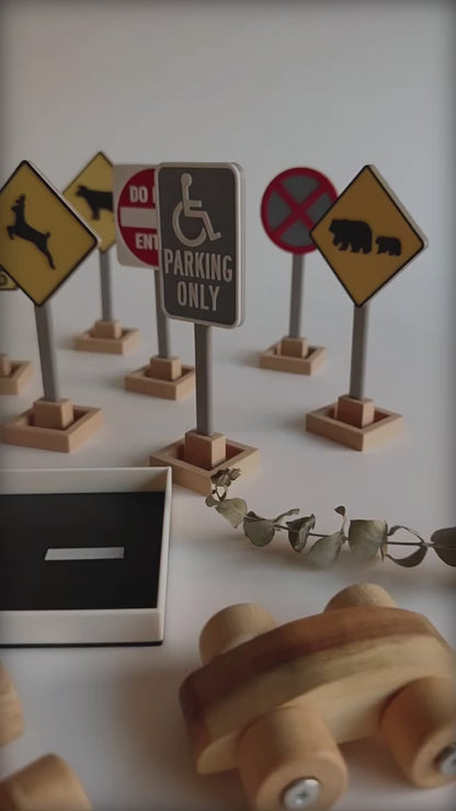 On The Road Bio Sensory Tray and Traffic Signs