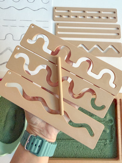 Prewriting Practice Stencil Set | Set of 6 by WooBeWee™