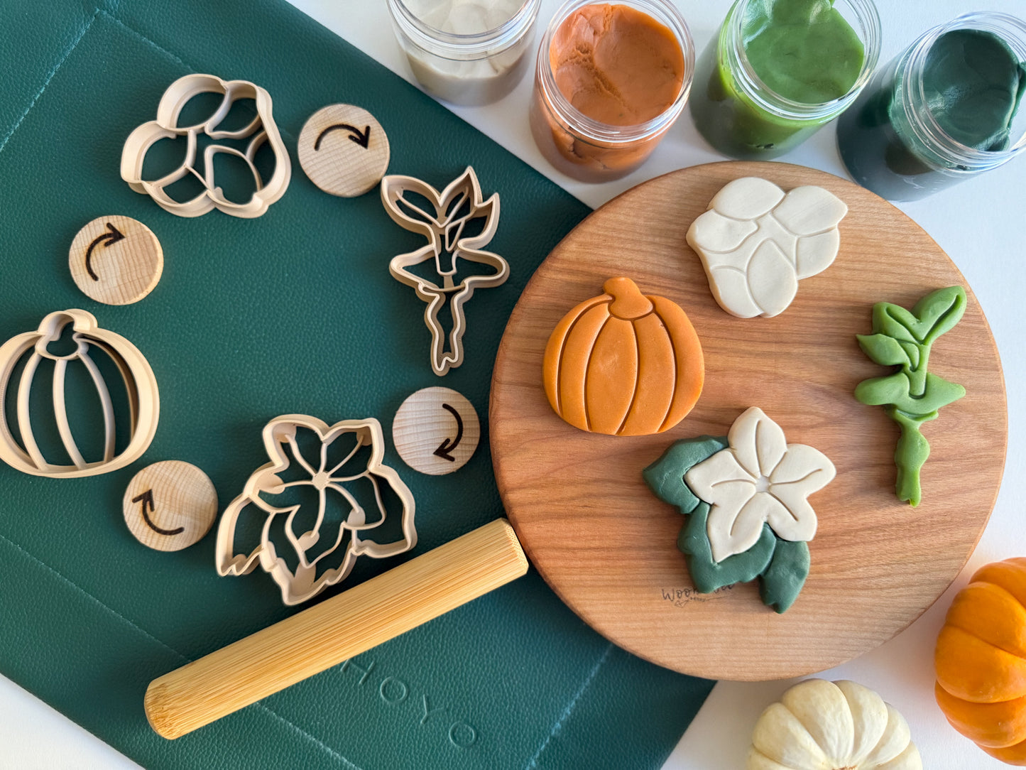 Pumpkin Life Cycle Bio Dough Cutter set of 4