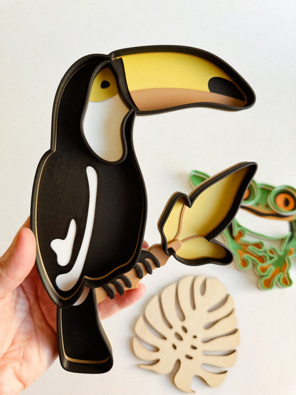 Rainforest-themed Bio Sensory Play Tray