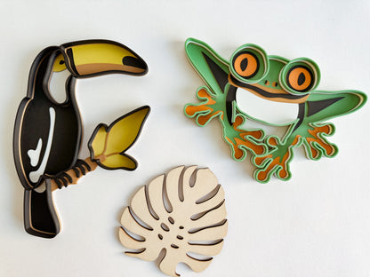 Rainforest-themed Bio Sensory Play Tray
