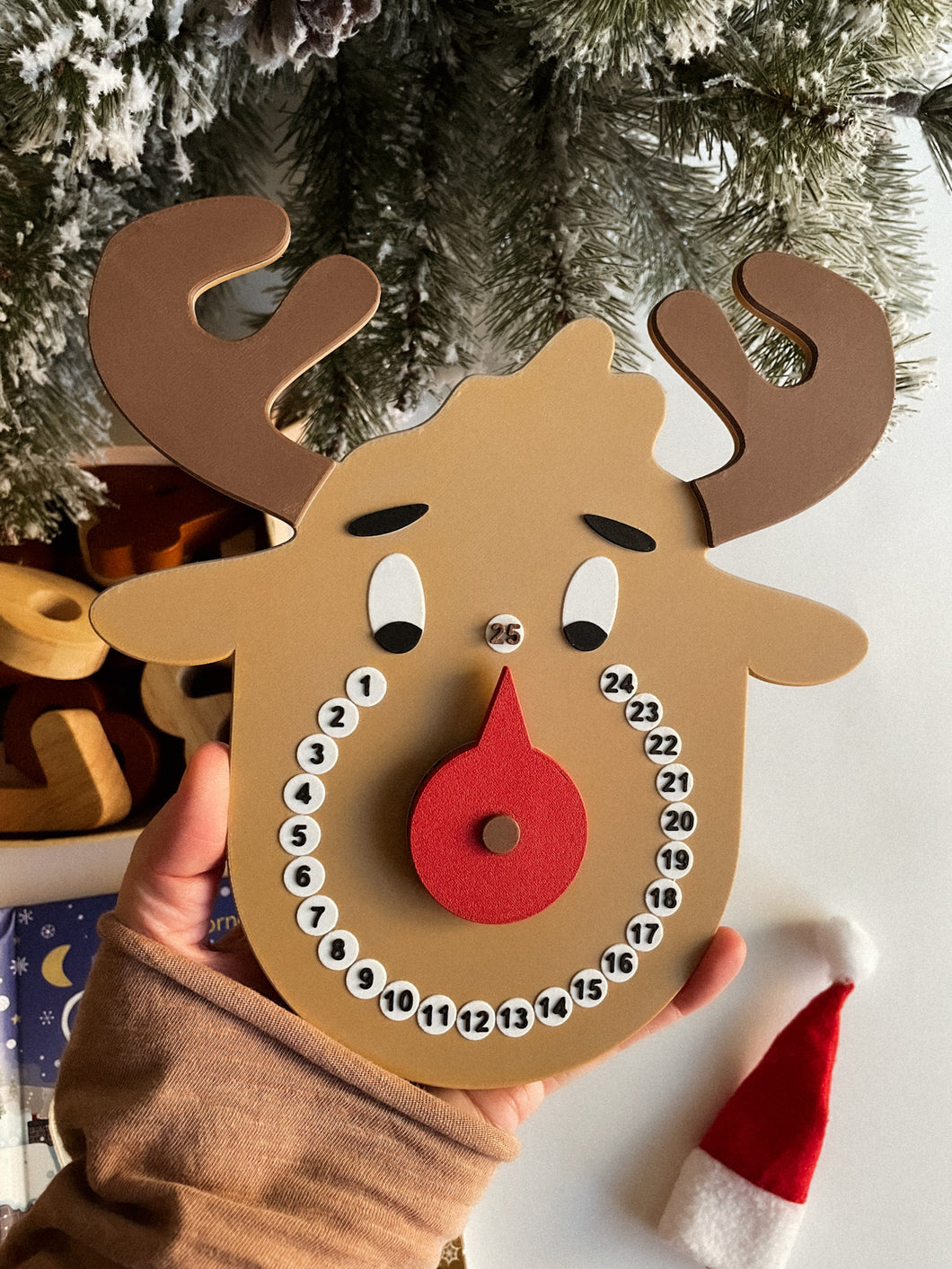 Red-Nosed Reindeer Counting Calendar