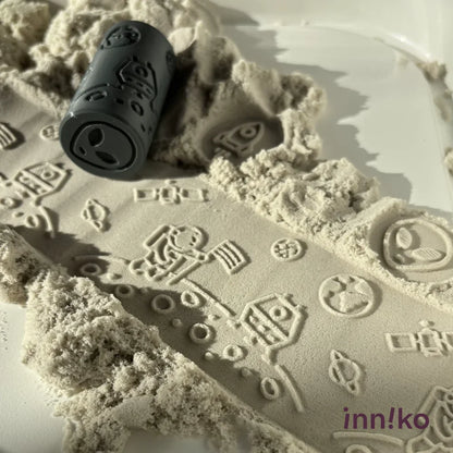 Space-Themed 2-in-1 Cube with Roller – A Twist on Classic Dough Play - by inniko