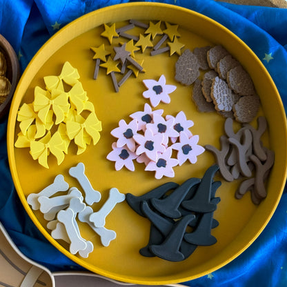 Broom Bio Sensory Play Tray with Loose Parts