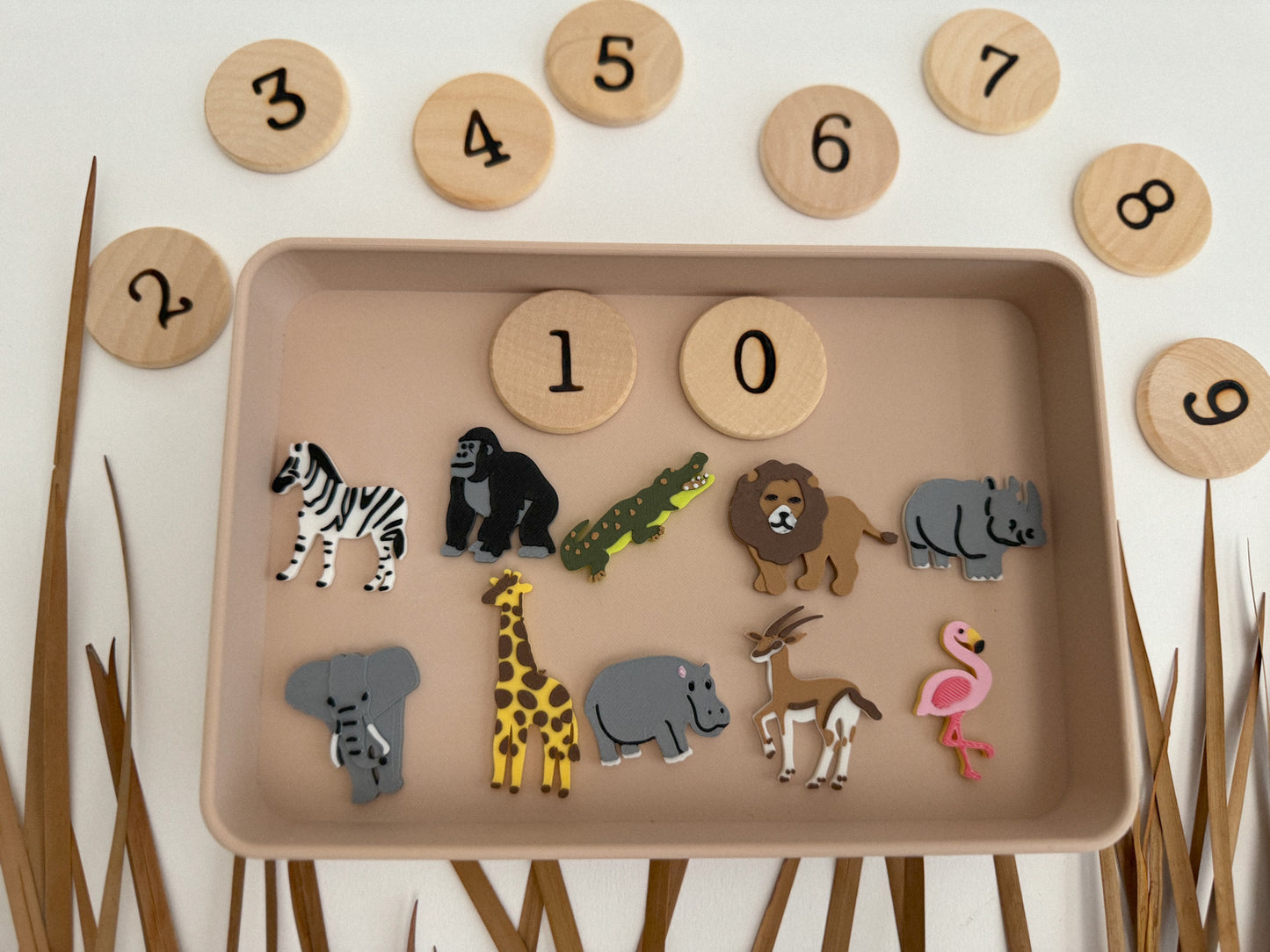 Safari-themed Math Counters