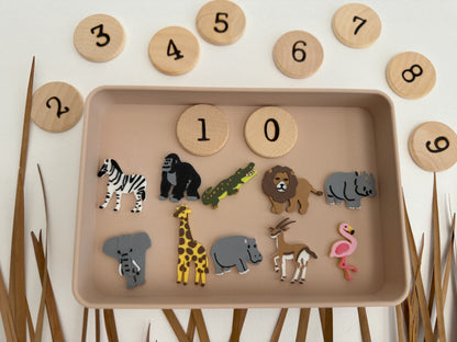 Safari-themed Math Counters