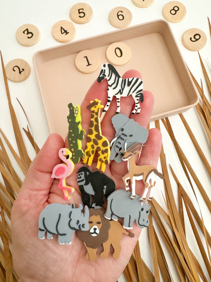 Safari-themed Math Counters