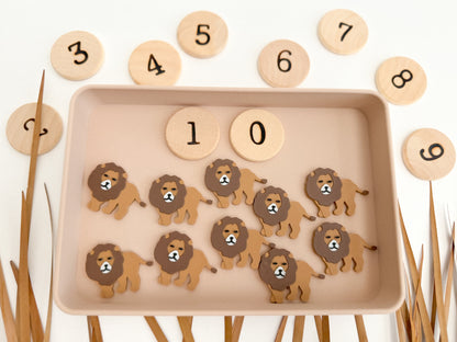 Safari-themed Math Counters