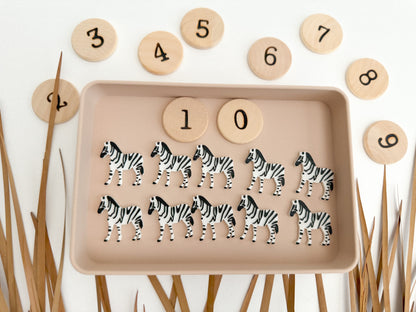 Safari-themed Math Counters