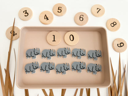 Safari-themed Math Counters