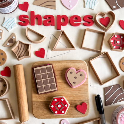 NEW Shape Bio Dough Cutter set of 13 and Matching Toppings
