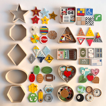 The Cutest Shape Minis and Mini Trays by WooBeWee