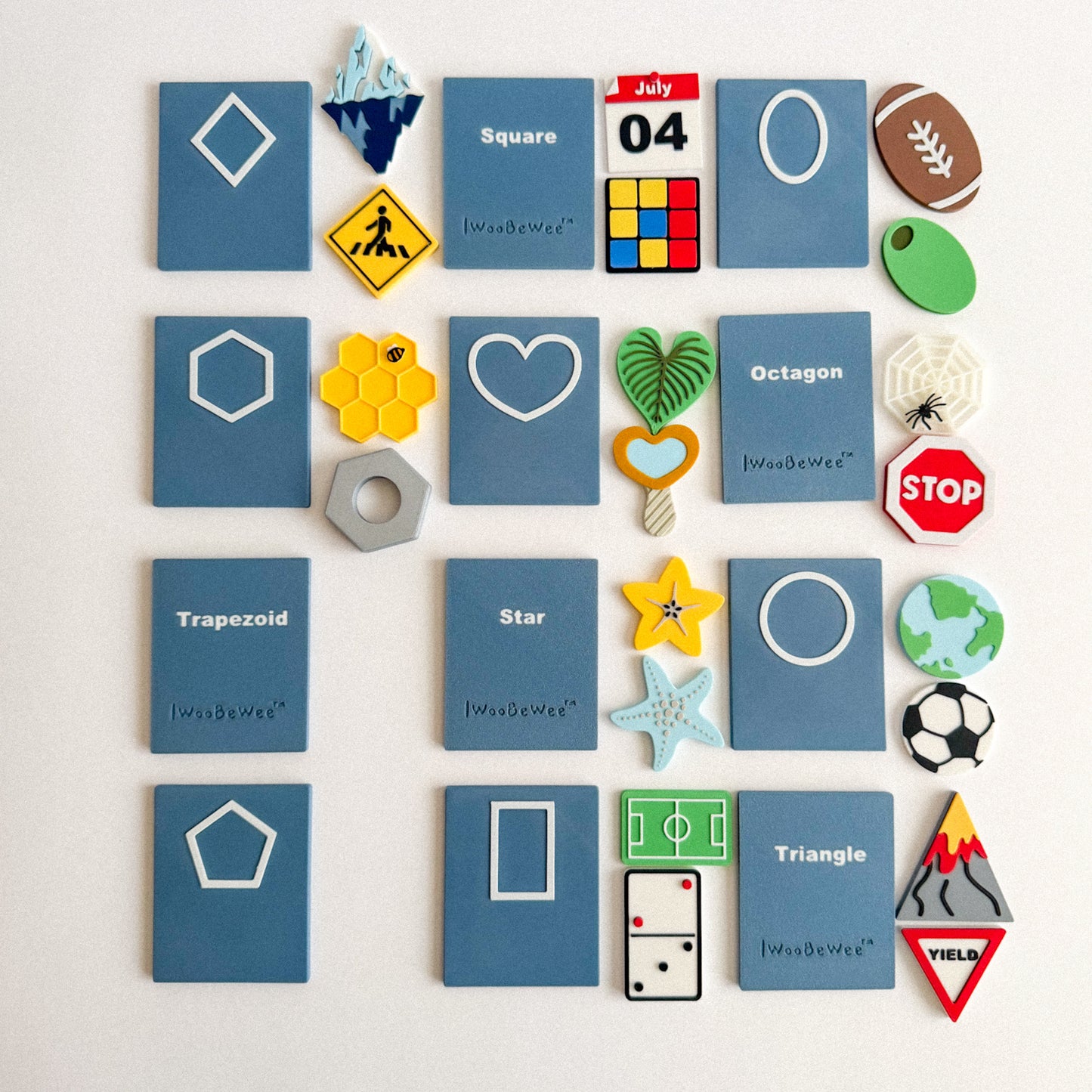 Double-Sided Shape Cards set of 12