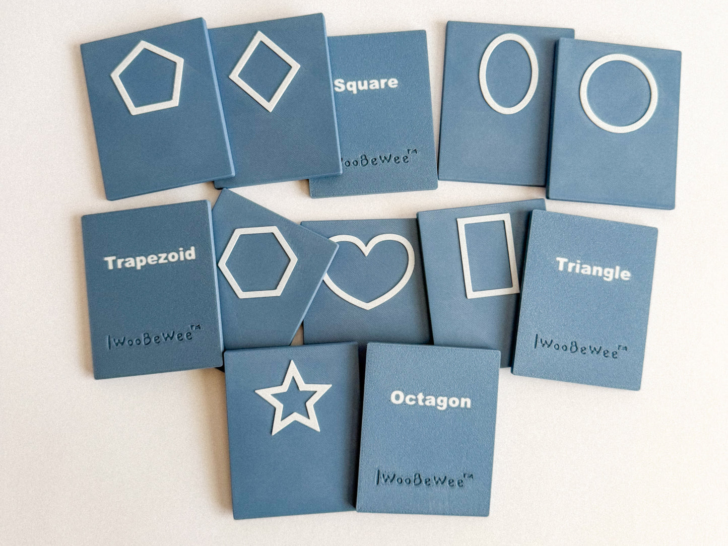 Double-Sided Shape Cards set of 12