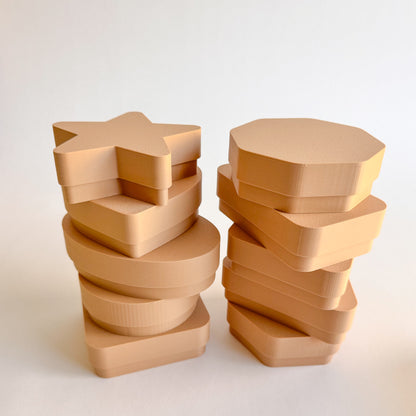 NEW - Shape Mini Trays with Lid by WooBeWee