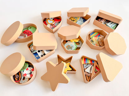NEW - Shape Mini Trays with Lid by WooBeWee