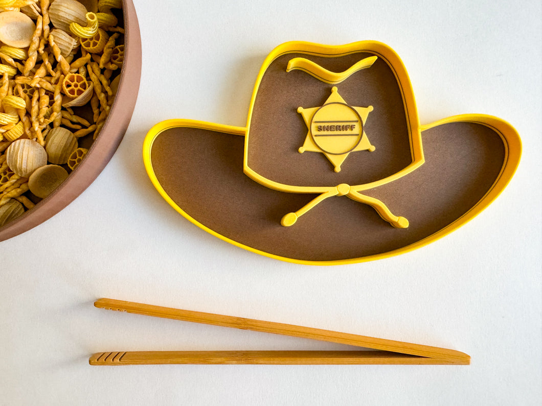 Cowboy Hat Bio Sensory Play Tray