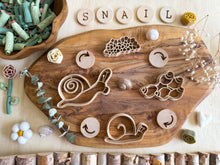 Load image into Gallery viewer, Snail Life Cycle Bio Dough Cutter set of 4
