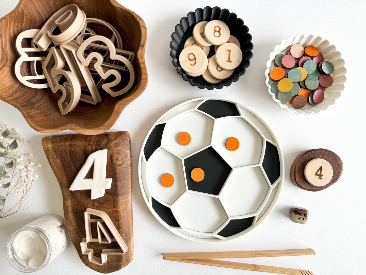 Soccer Ball Bio Sensory Play Tray (Large)